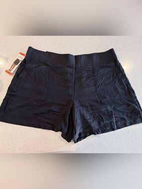 Wildfox Black Women's Pull-On Casual Shorts, XXL